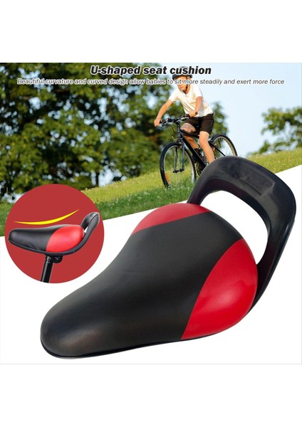 Çocuklar Için Bisiklet Koltuğu, Bisiklet Sele Saplı Pu Bisiklet Koltuğu, Siyah ve Kırmızı (Yurt Dışından) modelleri