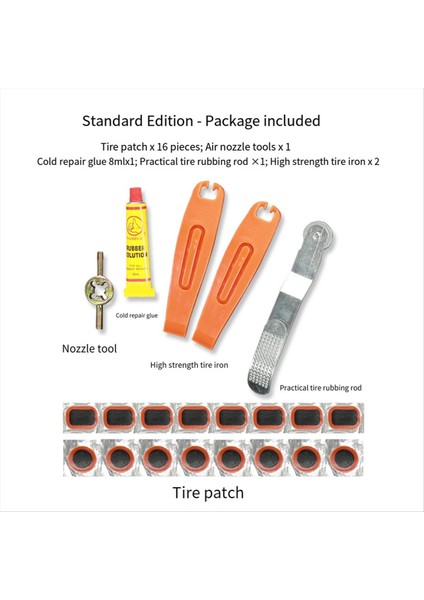 Bisiklet Bisiklet Lastik Yapıştırıcısı Valf Kolu Lastik Yama Onarım Aracı (Yurt Dışından) fırsatları