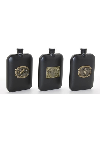 Buğz Paslanmaz Çelik Kabartmalı Tekli 6 Oz Matara ALK2666