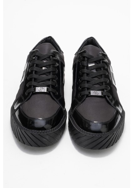 Erkek Düz Taban Bağcıklı Casual Ayakkabı Gerçek Deri Mc 22465 Siyah indirimleri