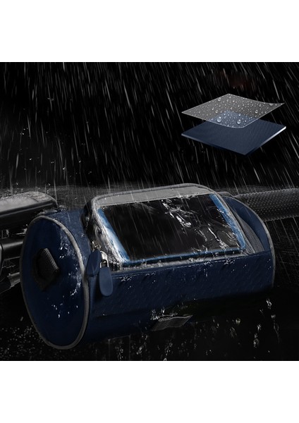 Mtb Yol Bisikleti Için 6 Inç Şeffaf Kese Sahip Bisiklet Ön Çerçeve Çantası (Yurt Dışından) modelleri