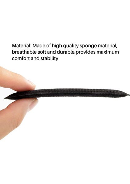 Bisiklet Motosiklet Kaskı Için 2'li Paket Bisiklet Sünger Ped Seti, Siyah (Yurt Dışından) modelleri