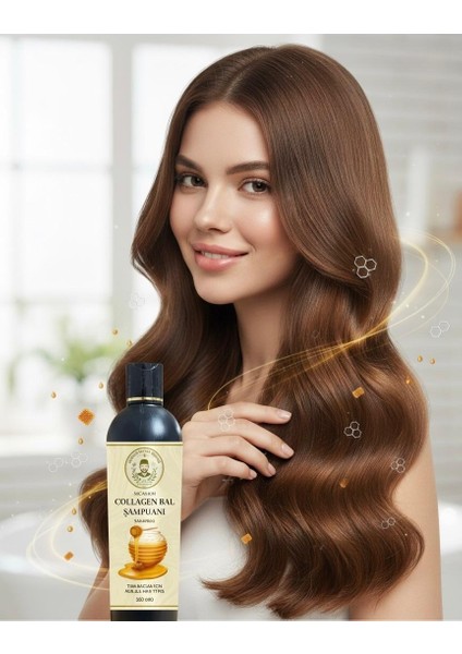 Collagen Bal Özlü Şampuan 350 ml Tüm Saçlar Için fırsatları