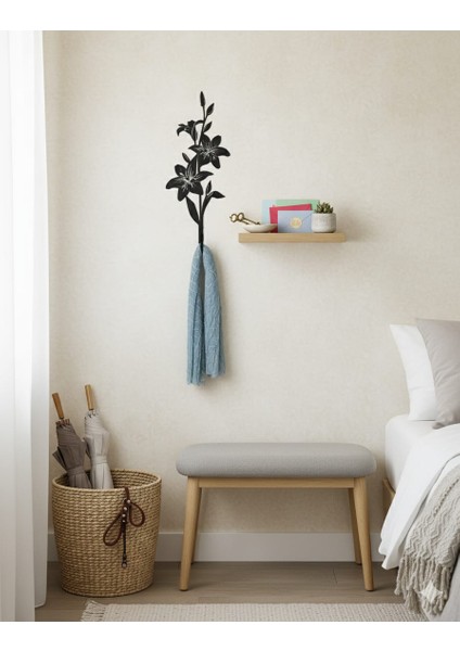 Farklı Desenli Siyah Metal Duvar Askısı | Modern & Tarz Ev Aksesuarları fiyatları