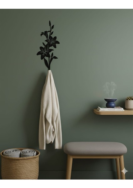 Farklı Desenli Siyah Metal Duvar Askısı | Modern & Tarz Ev Aksesuarları fırsatları