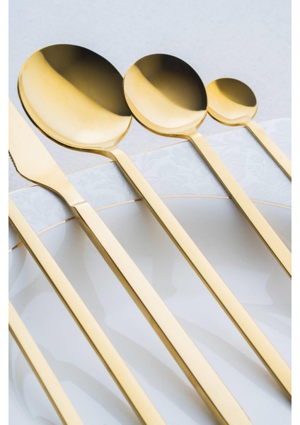Camila 72 Parça Gold Çatal Kaşık Bıçak Takımı modelleri