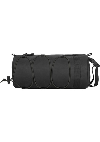 Su Geçirmez Fermuarlı Bisiklet Gidon Çantası, Siyah (Yurt Dışından)