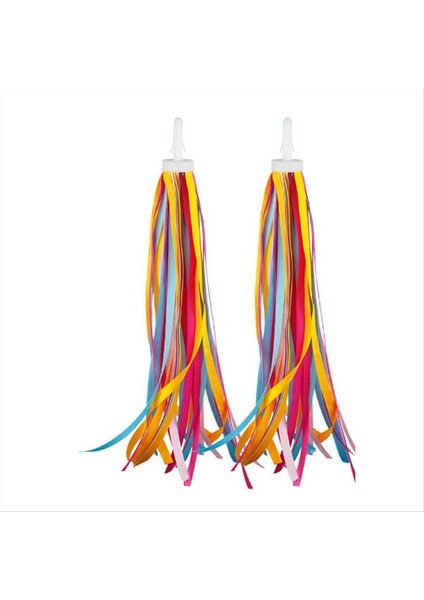 Çocuklar Için Bisiklet Püskülleri Kurdele Moda Bisiklet Gidonu Flamalar (Yurt Dışından)