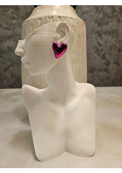 Parlak Kalp Küpe modelleri