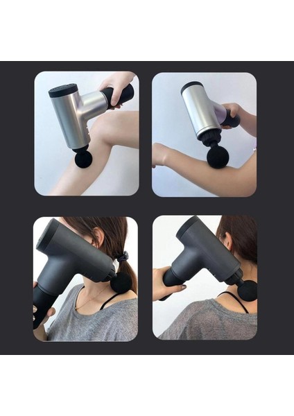 Buğz Masaj Aleti Kademeli 2000MAH Batarya Derin Doku Kas Masaj Tabancası 4 Başlıklı F320 indirimleri