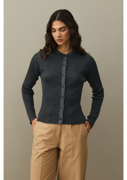 Simli Fitilli Hırka Antrasit fırsatları