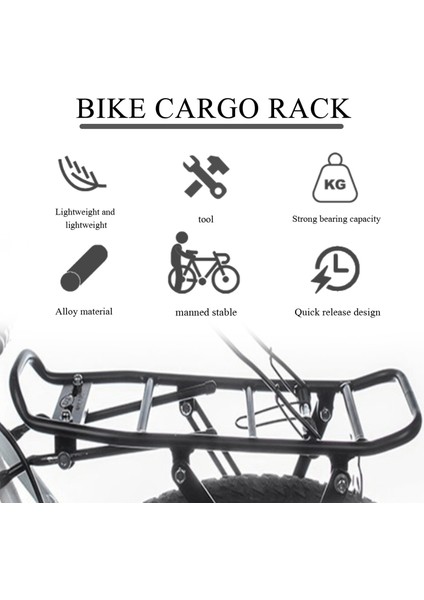 Bisiklet Kargo Rafı Disk Fren Alüminyum Alaşımlı Bisiklet Arka Rafı Mtb Yol (Yurt Dışından) indirimleri