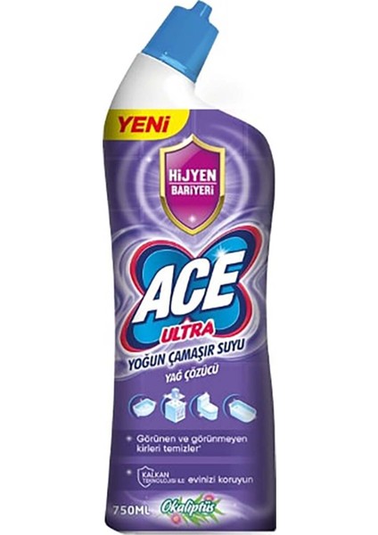 Ultra Kıvamlı Çamaşır Suyu Okaliptüs 750 ml 2 Adet