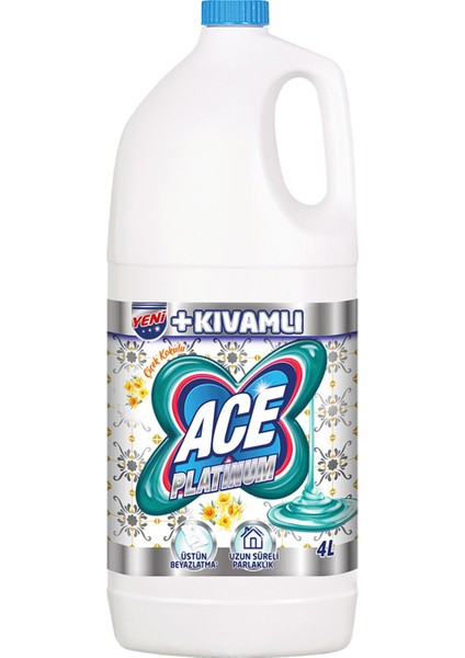 Platinum Çiçek Kokulu Çamaşır Suyu 4 L 2 Adet