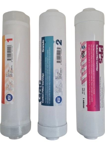 Kapalı Kasa Filtre Seti 3'lü