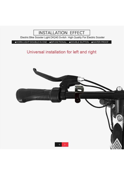 DK240 3'ü 1 Arada Elektrikli Bisiklet Korna Anahtarı (Yurt Dışından) fiyatları