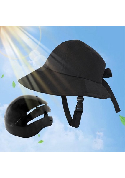 Bisiklet Kaskı Şapka Şeklinde Kask Balıkçı Şapkası Kadınlar Için Güneş Şapkası (Yurt Dışından) modelleri