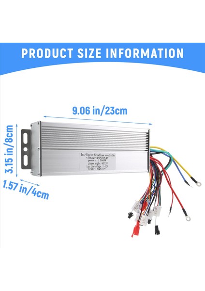 Elektrikli Bisiklet/scooter Için 48V 60V 64V 1500W Fırçasız Kontrol Cihazı (Yurt Dışından) fırsatları