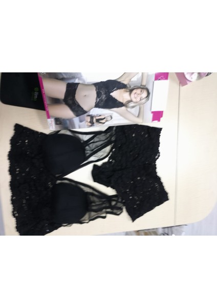 Kadın Fantezi Dantel Bralet-Boxer Takım fırsatları
