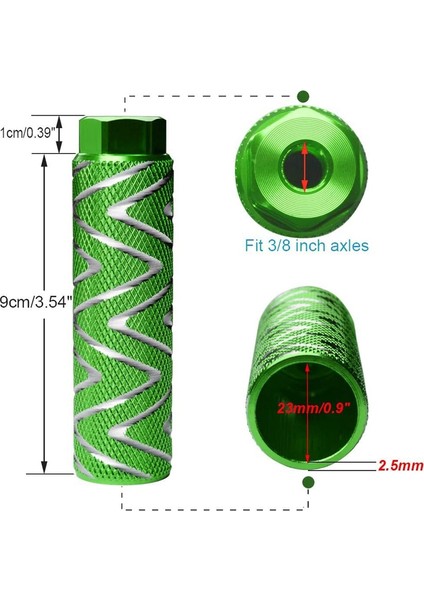 2 Adet Alüminyum Alaşımlı Bisiklet Mandalı Bmx Pedalları 3/8 Inç Akslara Uygun (Yurt Dışından) fiyatları