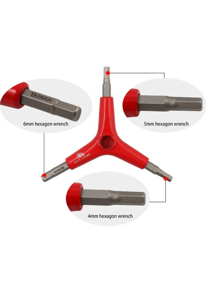 Bıke Hand Y Şeklinde Bisiklet Altıgen Anahtarı 3 Yollu Altıgen Alet Altıgen Anahtarı (Yurt Dışından) modelleri