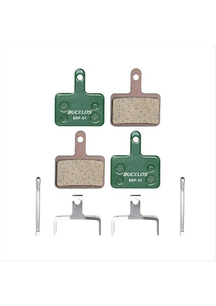 Bucklos Bisiklet Fren Balataları Bisiklet Hidrolik Disk Fren Balatası 2 Çift (Yurt Dışından)