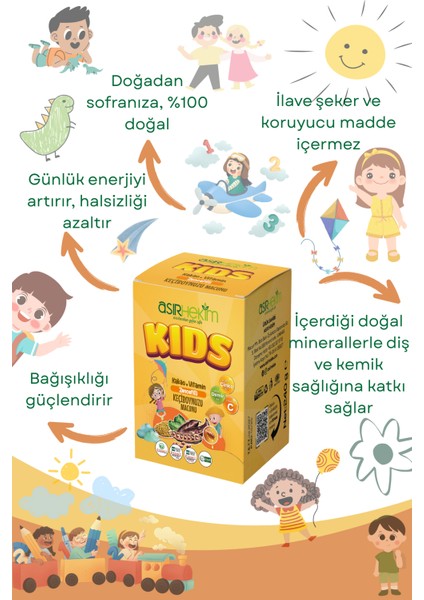 Kıds Kakao + Vitamin Zencefilli Keçiboynuzu Macunu 240 gr fiyatları