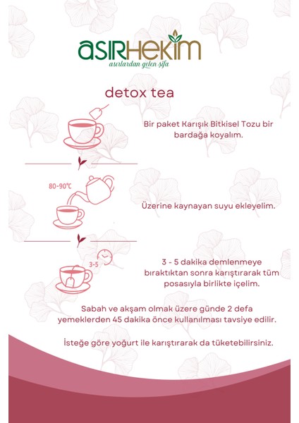 Bitkisel Karışımlı Çay modelleri