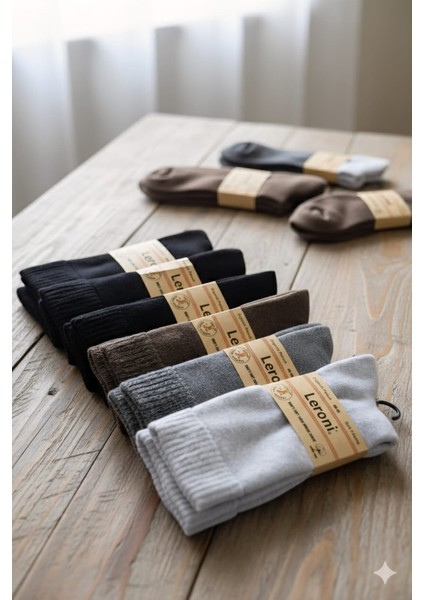 Organik Pamuk Erkek Kışlık Çorap Dikişsiz Soft Yıkamalı 6'lı Paket fiyatları