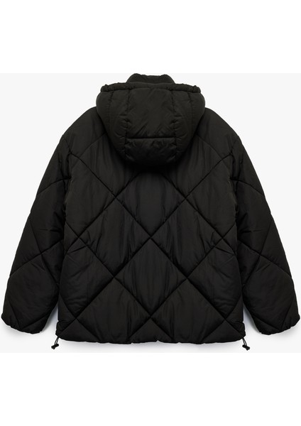 Polar Cep Detaylı Uzun Kollu Fermuarlı Su Itici Kapşonlu Kapitone Mont fırsatları