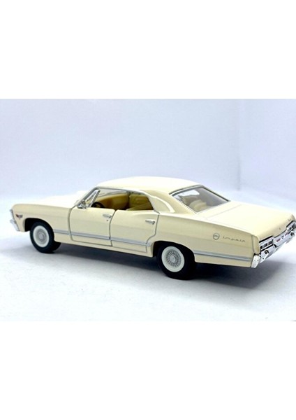 Çek Bırak 1967 Chevrolet Impala ( Krem ) Oyuncak Araba fırsatları