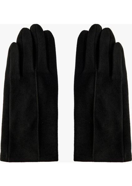 Kaşe Dikiş Detaylı Eldiven
