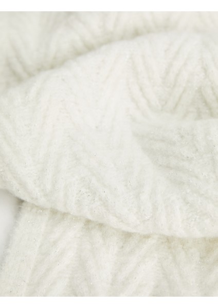 Saç Örgü Dokulu Uzun Atkı modelleri