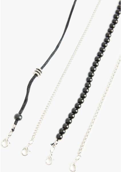 Boncuklu 4'lü Zincir Bileklik Seti fiyatları