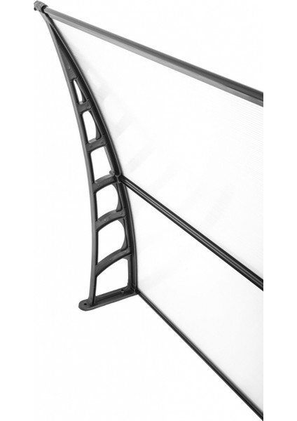 Lupın Kapı Pencere Üstü Pratik Sundurma 105X360 - Şeffaf