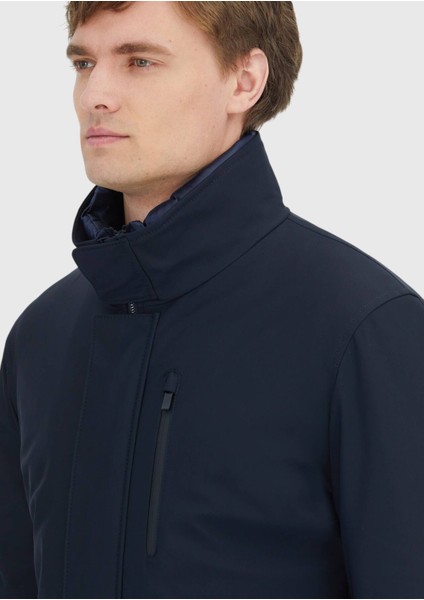 Lacivert Dik Yaka Casual Dokuma Kaban fırsatları