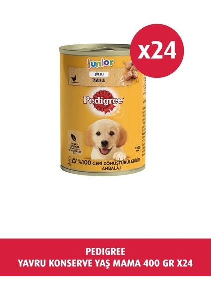 Yavru 400 gr 24X, Köpek Yaş Mama