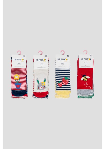 12 Çift Mevsimsel Pamuklu Kız Çocuk ve Bebek Soket Çorap indirimleri