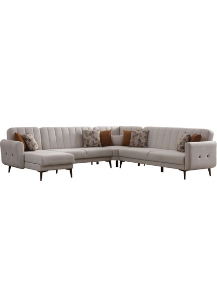 Bona Dinlenme+3+L Köşe+3 Köşe Takımı Bej Valebo-03 Ceviz Ayak fiyatları