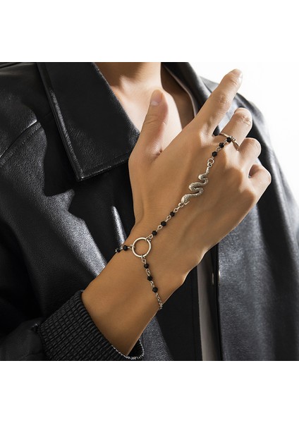 Küçük Yılan Bileklik Erkek Modası (Yurt Dışından)