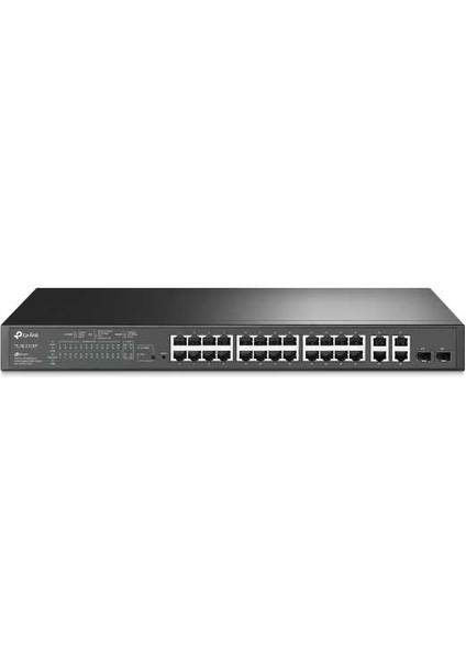 Omada Tp-Link TL-SL2428P 24 Port 10-100 Poe+ Switch 4 Port SFP Çelik Kasa Rack Mount modelleri