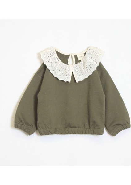 Kız Çocuk Yakalı Kalp Desenli Takım fiyatları