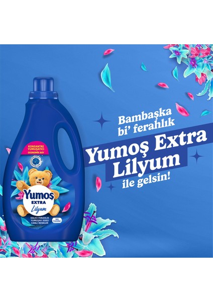 Extra Konsantre Çamaşır Yumuşatıcısı Lilyum 105 Yıkama 2520ML X2 fırsatları