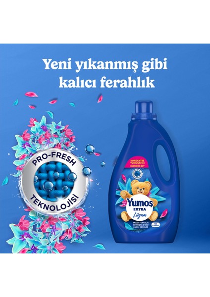 Extra Konsantre Çamaşır Yumuşatıcısı Lilyum 105 Yıkama 2520ML X2 indirimleri
