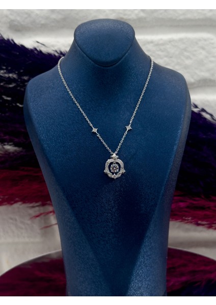 925 Ayar Gümüş Özel Tasarım Kuzey Yıldızı Modeli Zarif Kadın Kolye fiyatları