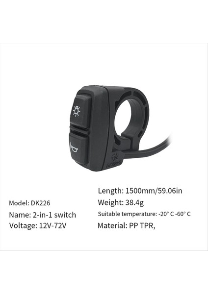 Wuxıng Elektrikli Bisiklet Işık Anahtarı Dönüş Sinyali Işığı E-Bisiklet Lambası (Yurt Dışından) fırsatları