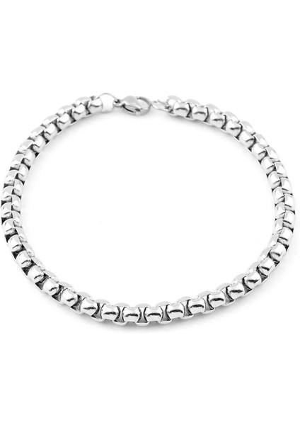 Erkek Kalın Yuvarlak Çelik Bileklik (19CM) modelleri