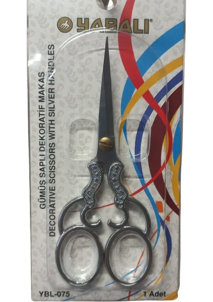 Nakış Makası Gümüş Saplı Dekoratif Makas YBL-075 Model 5