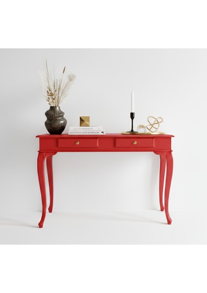 100 cm Masif Çekmeceli Lükens Kırmızı Dresuar modelleri