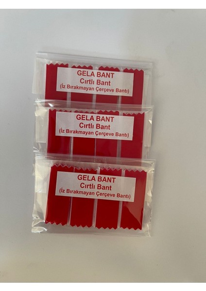 12 Ad. Cırt Bant Çerçeve Tablo Asma Bantı Cırt Bant Siyah